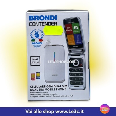 Telefono Cellulare Brondi Contender dual sim Bianco Italia
