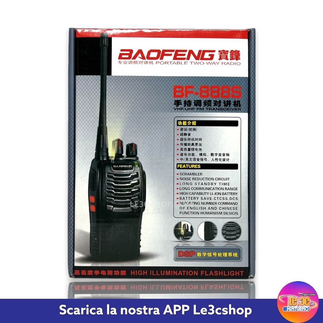 Ricetrasmettitore portatile Baofeng BF-888s VHF-UHF
