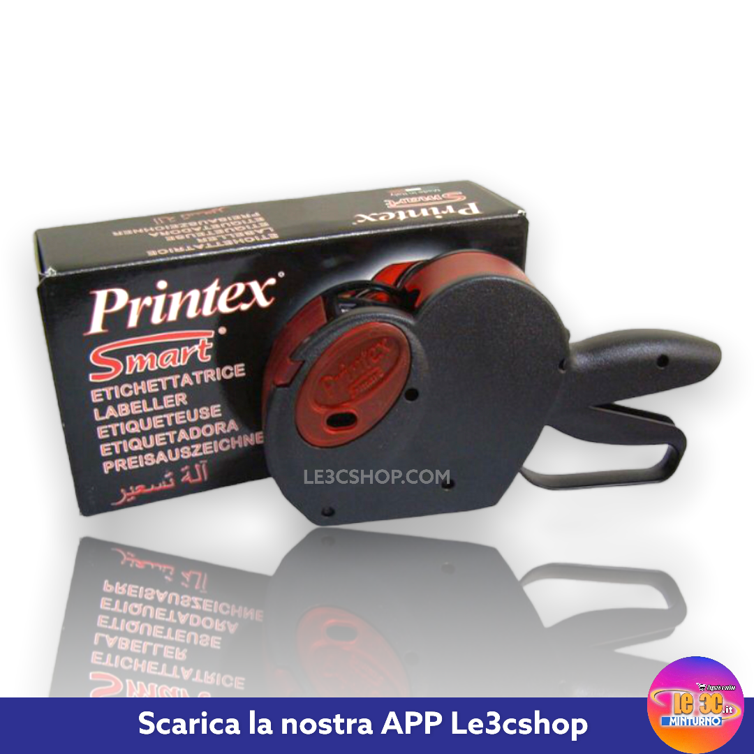 PRINTEX Prezzatrice Smart 21 x 12 mm, nero.