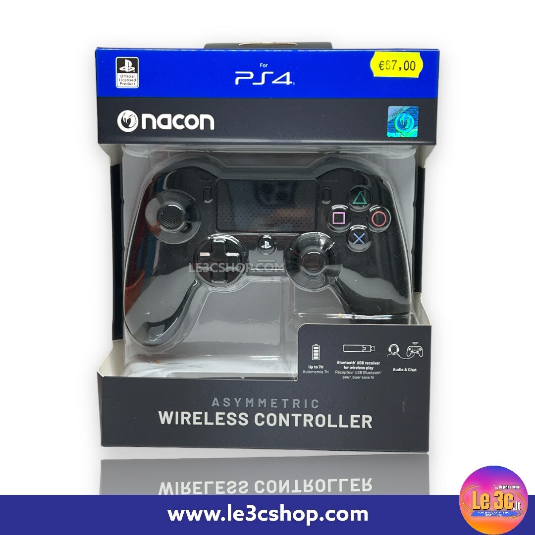 Controller Wireless Asimmetrico PS4 Nacon Nero - Il massimo del comfort e del controllo