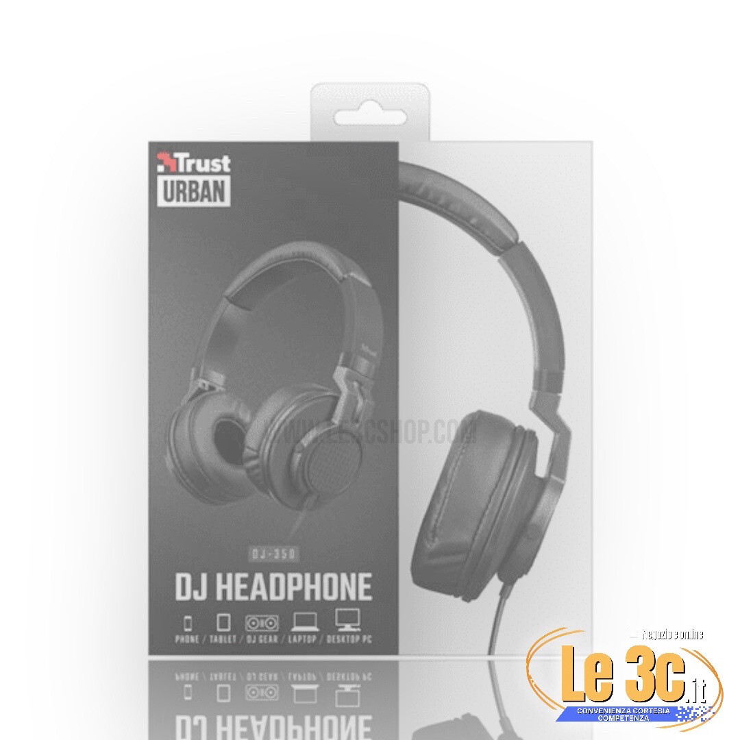 Cuffie Trust Urban DJ Headphone DJ-350: potente suono e comfort garantito.  - Negozio - "Il Golfo a portata di click - Telegolfo RTG Notizie Online"
