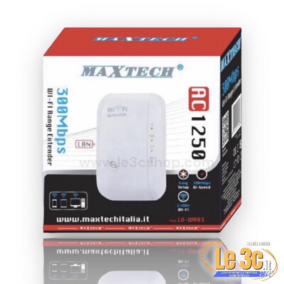 Repeter WiFi Extender Maxtech - Estensione Segnale Internet AC1250