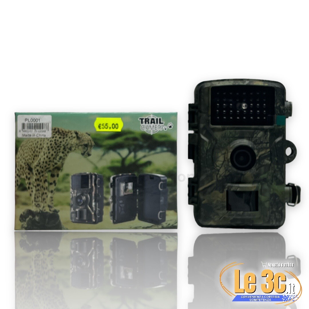 Trail Camera IP66 con sensore PIR 90°