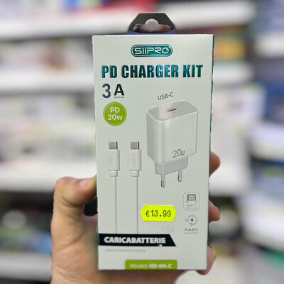PD Charger Kit SIPRO SD-04-C: Carica Veloce per Dispositivi USB-C