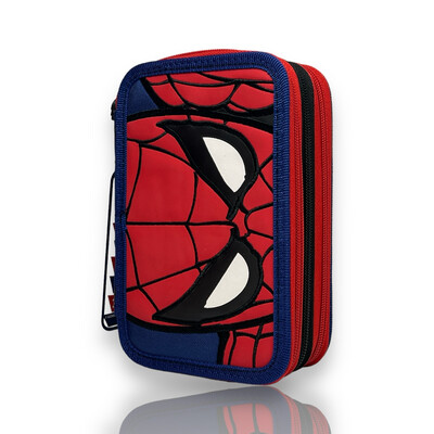 Astuccio Spider-Man 3 scomparti e accessori: organizza la scuola con lo stile di Spider-Man!