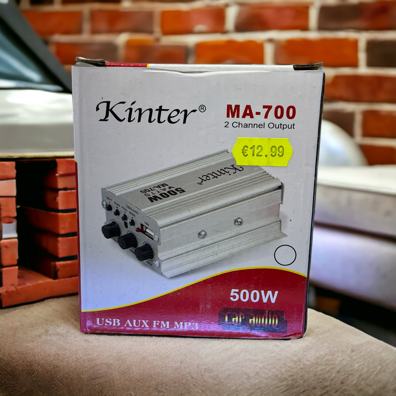 Amplificatore Kinter MA-700 da 500W per Auto con Ingresso USB e Telecomando.