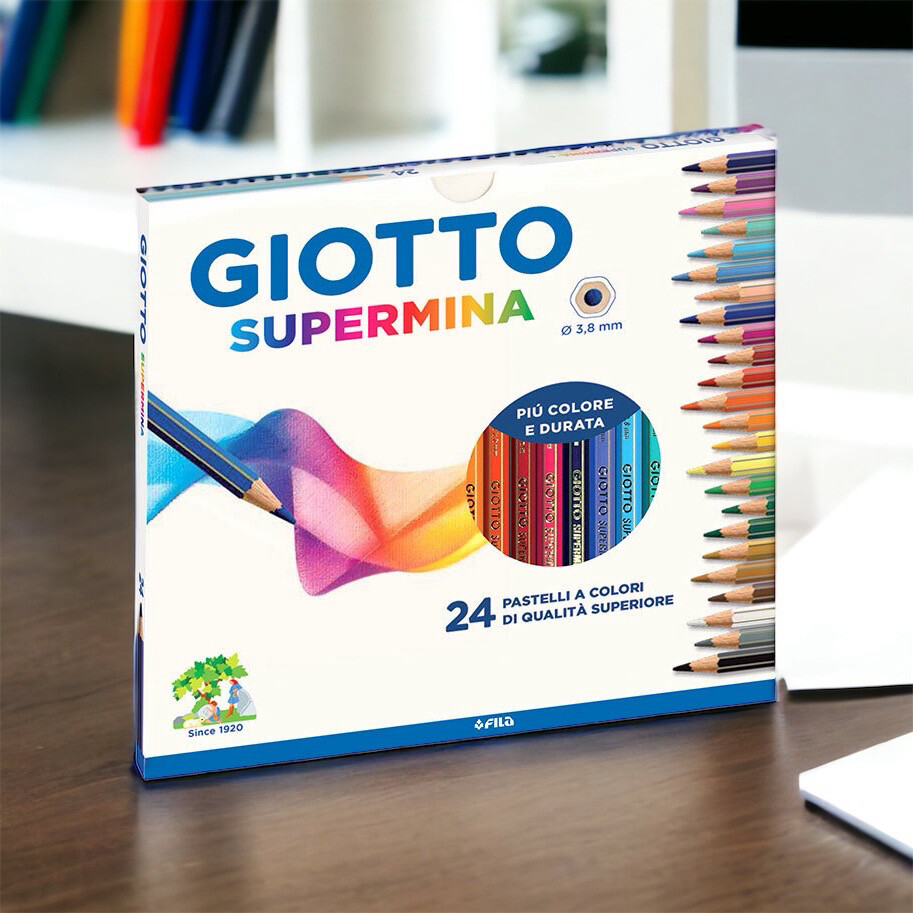 Pastelli Giotto Supermina da 24: Lusso Artistico per Opere Eccezionali