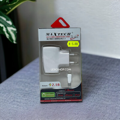 Kit Caricabatterie USB Ultra Charger 2.1 MaxTech