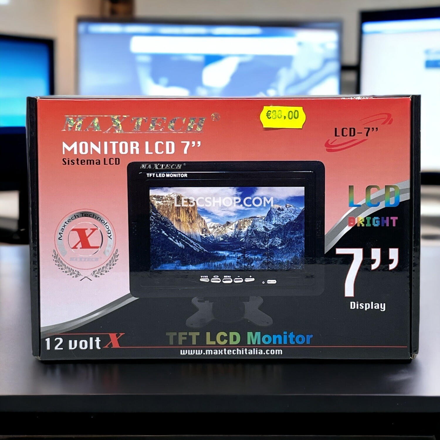 Monitor LCD 7" Video 12v PAL Maxtech: Visualizzazione chiara e flessibile