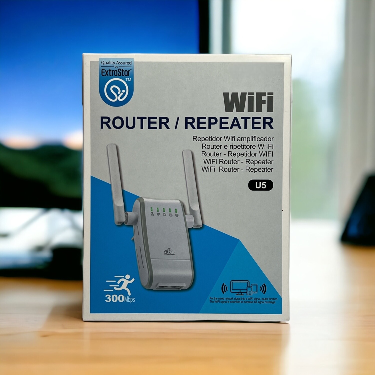 WiFi Repeater ExtraStar U5: Amplifica il Tuo WiFi a 300 Mbps!