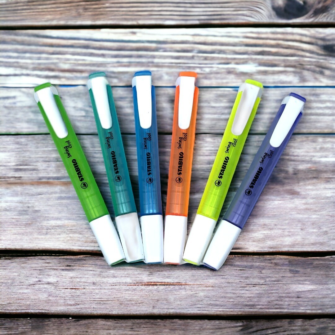 Evidenziatori Stabilo Swing Cool Fluo: Colori Brillanti per un'Evidenziazione Efficace.