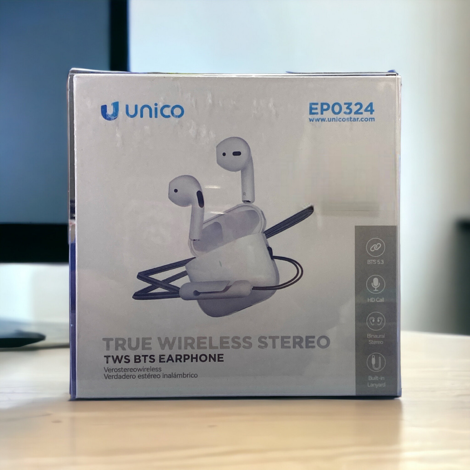 Auricolari Unico EP0324 TWS: Il Vero Stereo Wireless con Bluetooth 5.3 e  4.5 Ore di Riproduzione