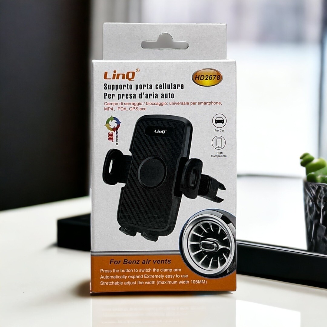 Supporto Smartphone Linq HD2678 - Universale per Auto!