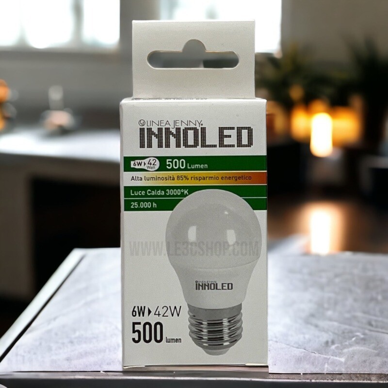 Lampadina Innoled a Led 3000k luce calda e27 6w = 42w 500 lumen cod 3060