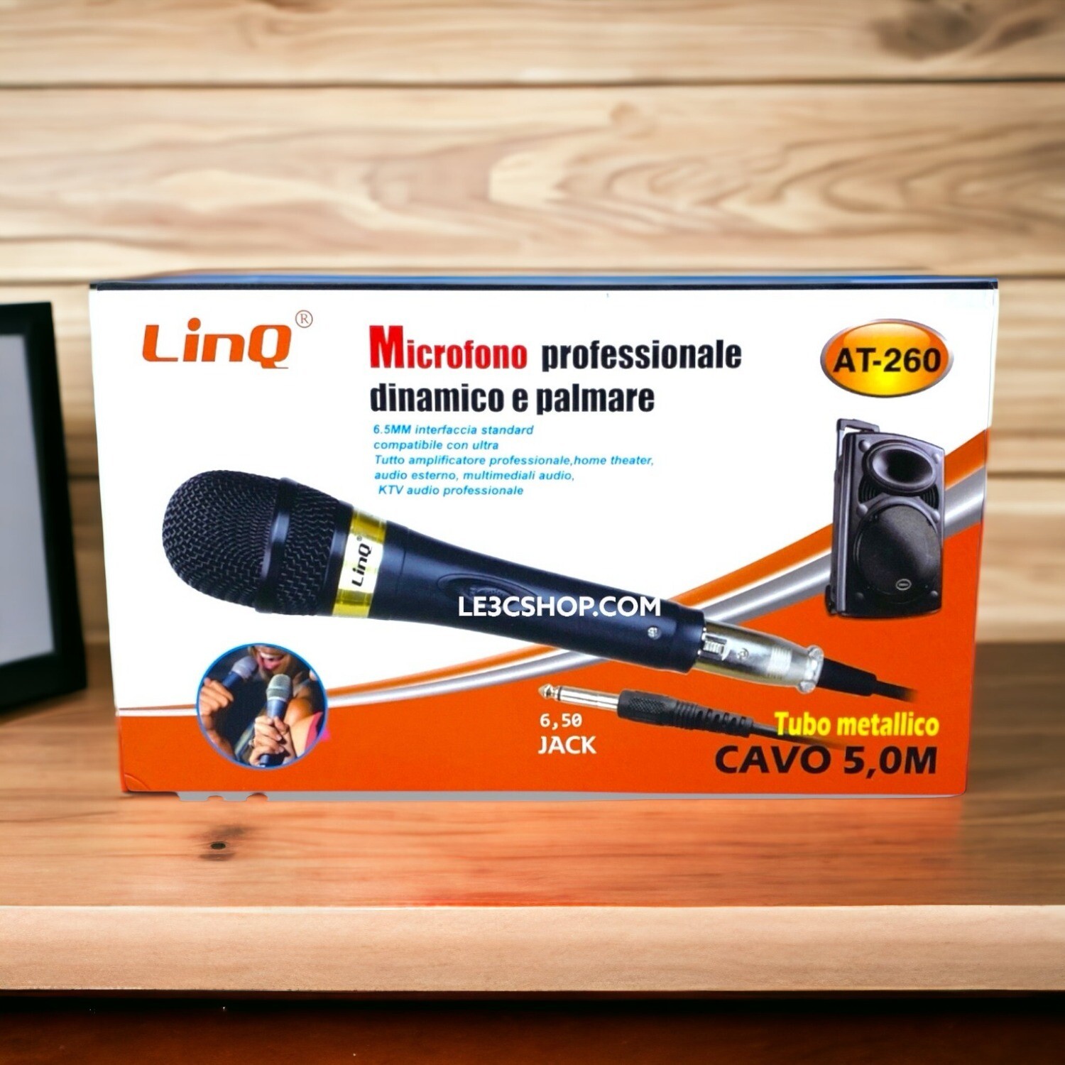 Microfono Dinamico LINQ con Cavo 5m - Prestazioni Audio Professionali