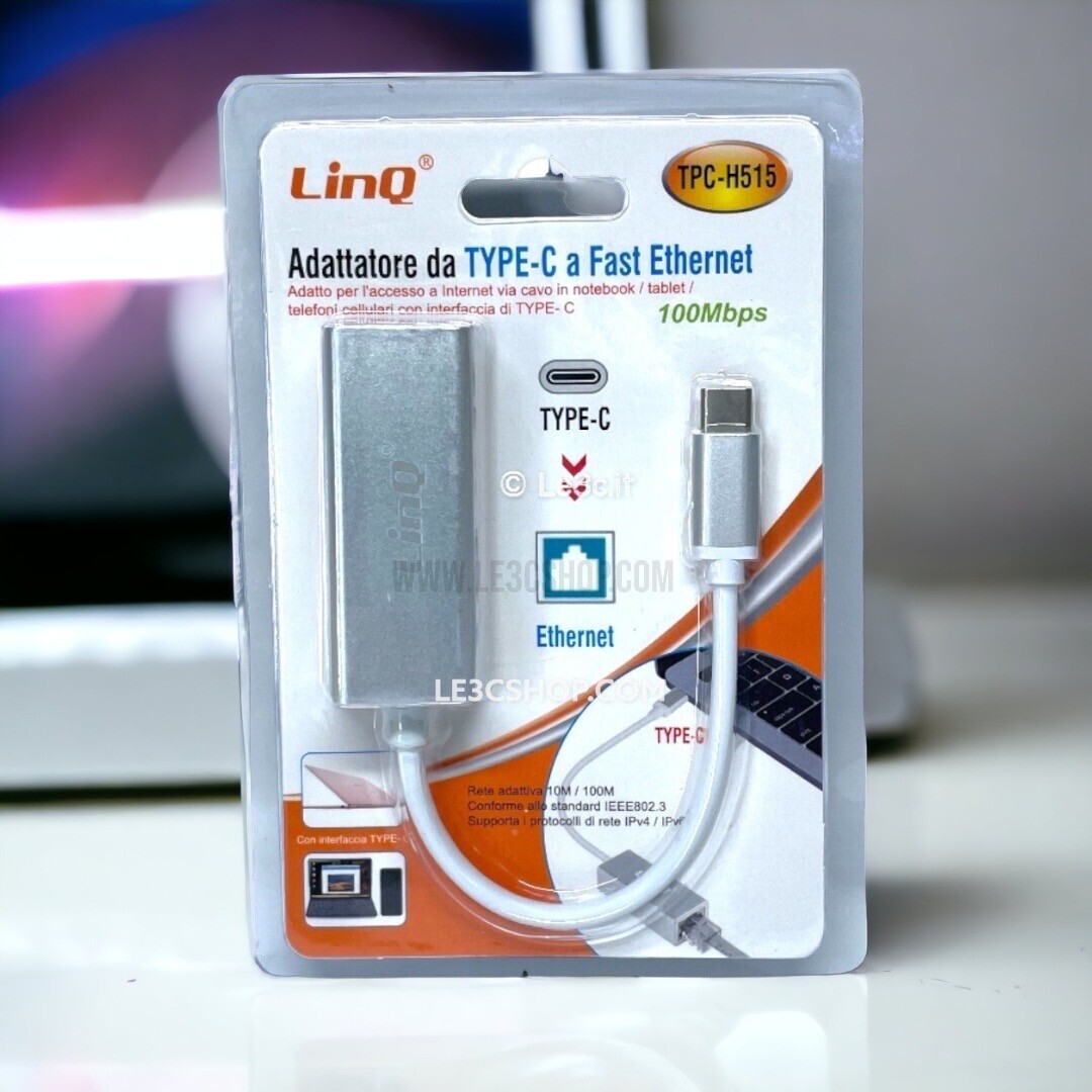 Adattatore Ethernet TPC-H515: Connettività Veloce con USB Type-C