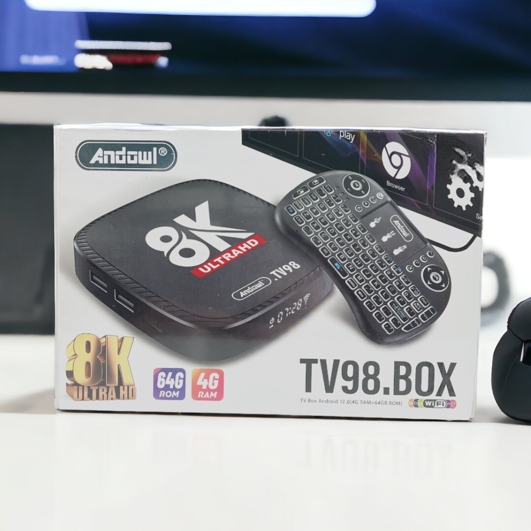 TV98.box Andowl - Android 12, 64GB ROM, 4GB RAM: Il Tuo Centro di Intrattenimento Multimediale
