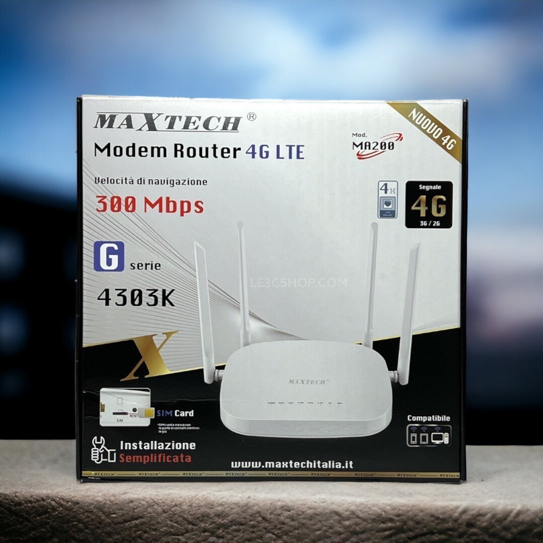 Maxtech 4303K MA200 - Router 4G LTE Veloce e Affidabile.