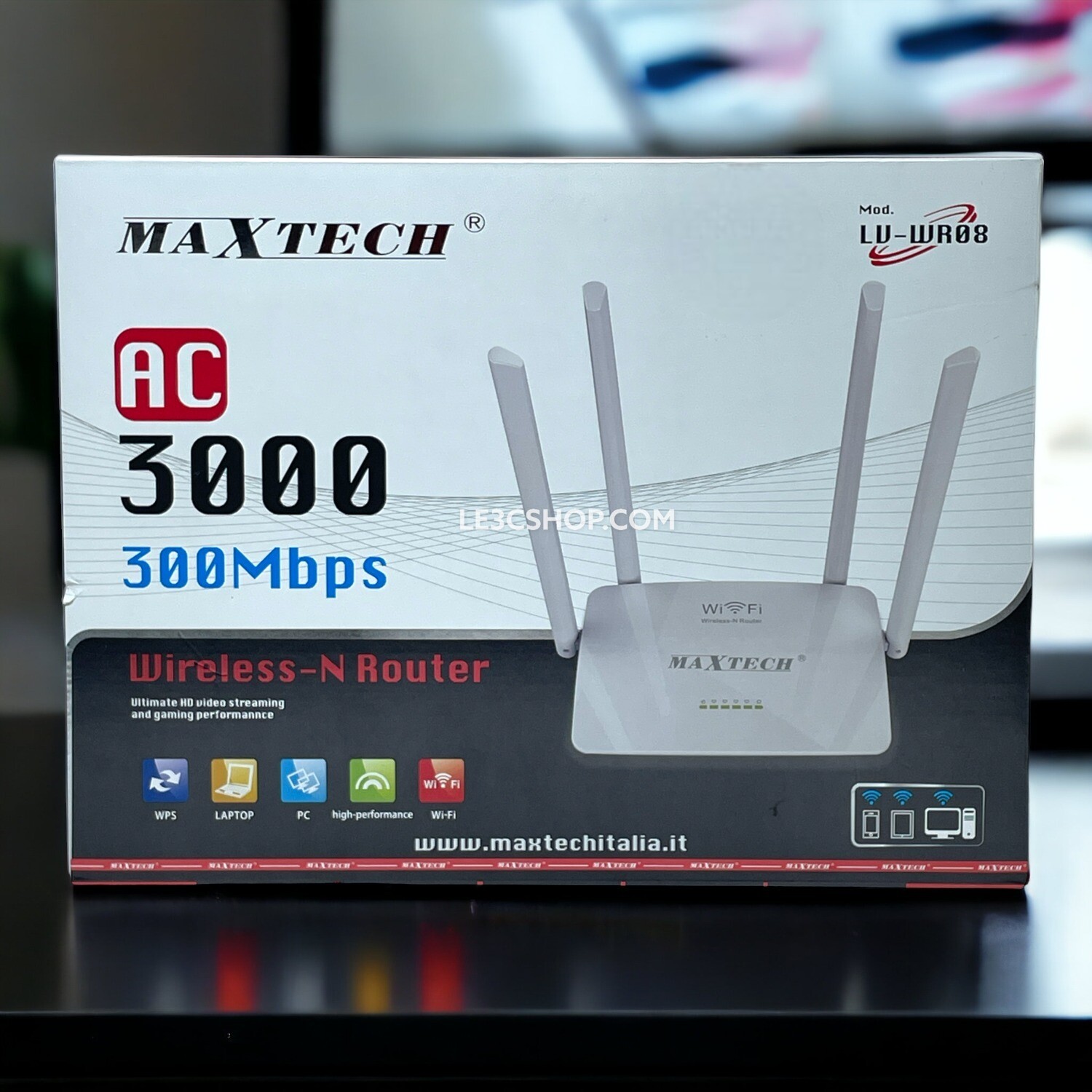 Router WiFi Maxtech LV-WR08: connessione veloce e stabile da 300 Mbps