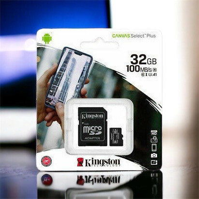 Schede di memoria Kingston micro SD/SD 100MB/s R 10 1 A1