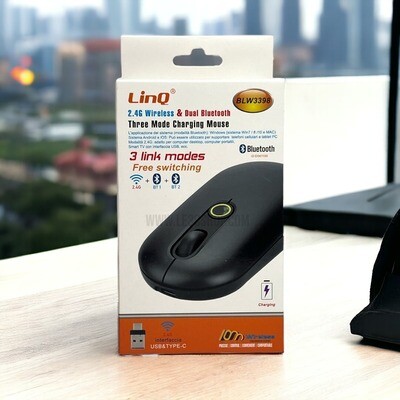 Mouse linq Bluetooth connettività wireless 2.4G e Dual Bluetooth.