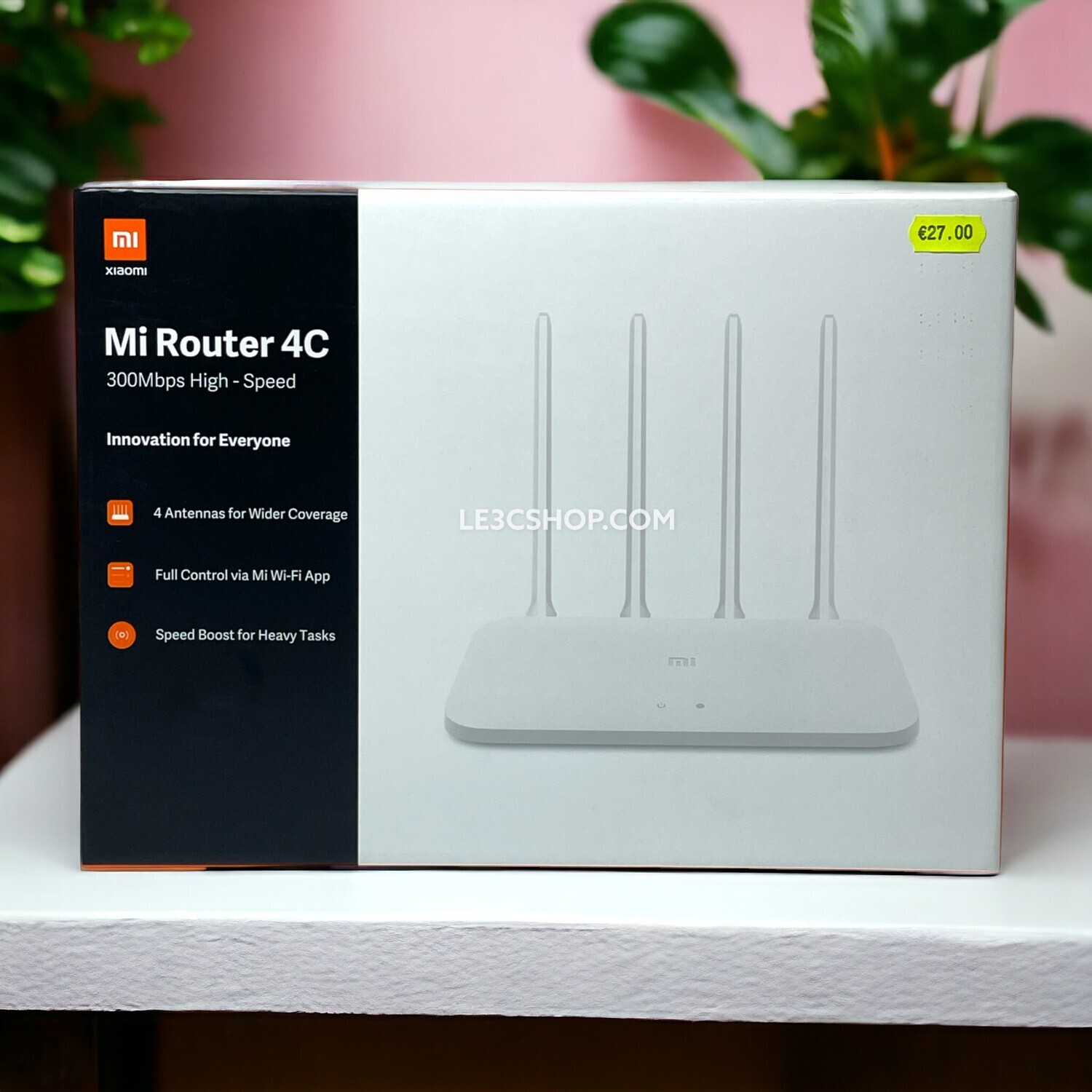 Router WiFi Xiaomi 4С: Banda singola 2.4 GHz, Velocità 300 Mbit/s, Design Bianco
