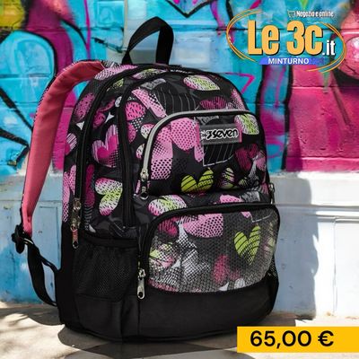 Zaino Seven Advanced Pockets - Kiddie Crush: Spazio, stile e organizzazione in un unico zaino