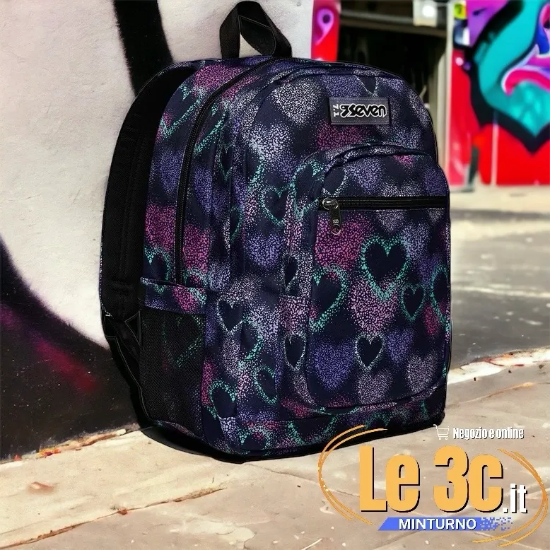 Zaino Seven® Freethink - Girl : Spazioso, Pratico e Confortevole Militatare.