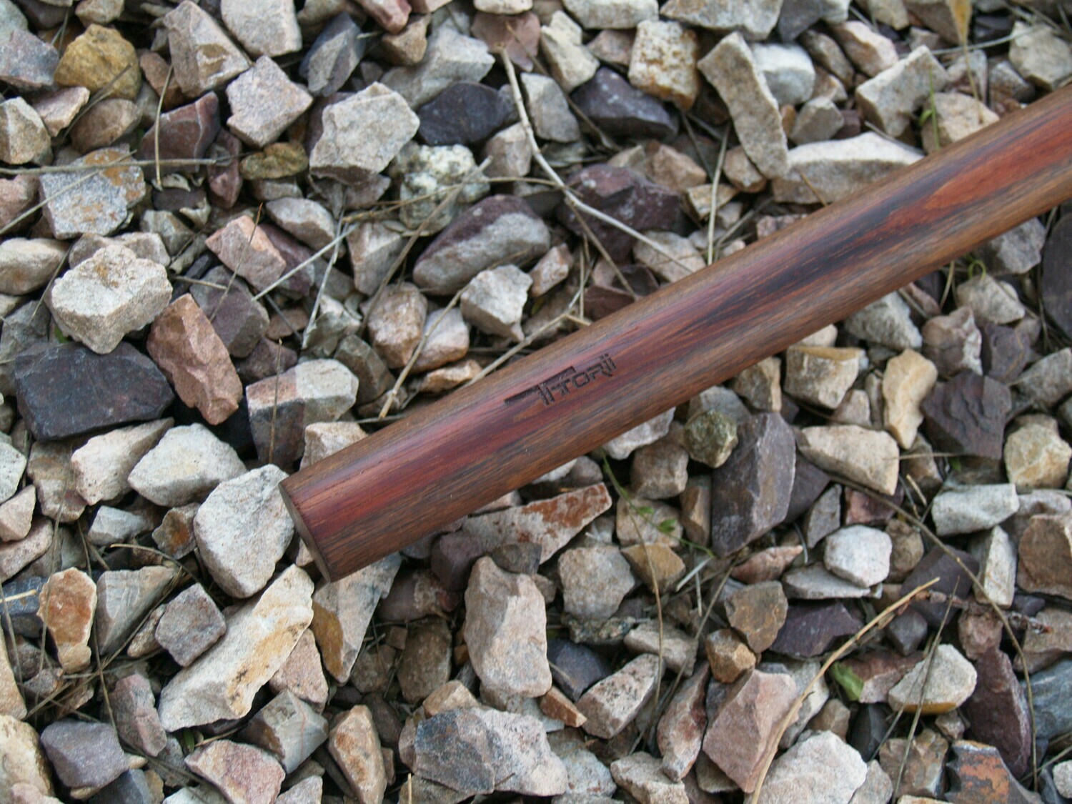 Bo Hardwood Staff 72" Round 1" wide in Laminated Ipe and Jatoba.
