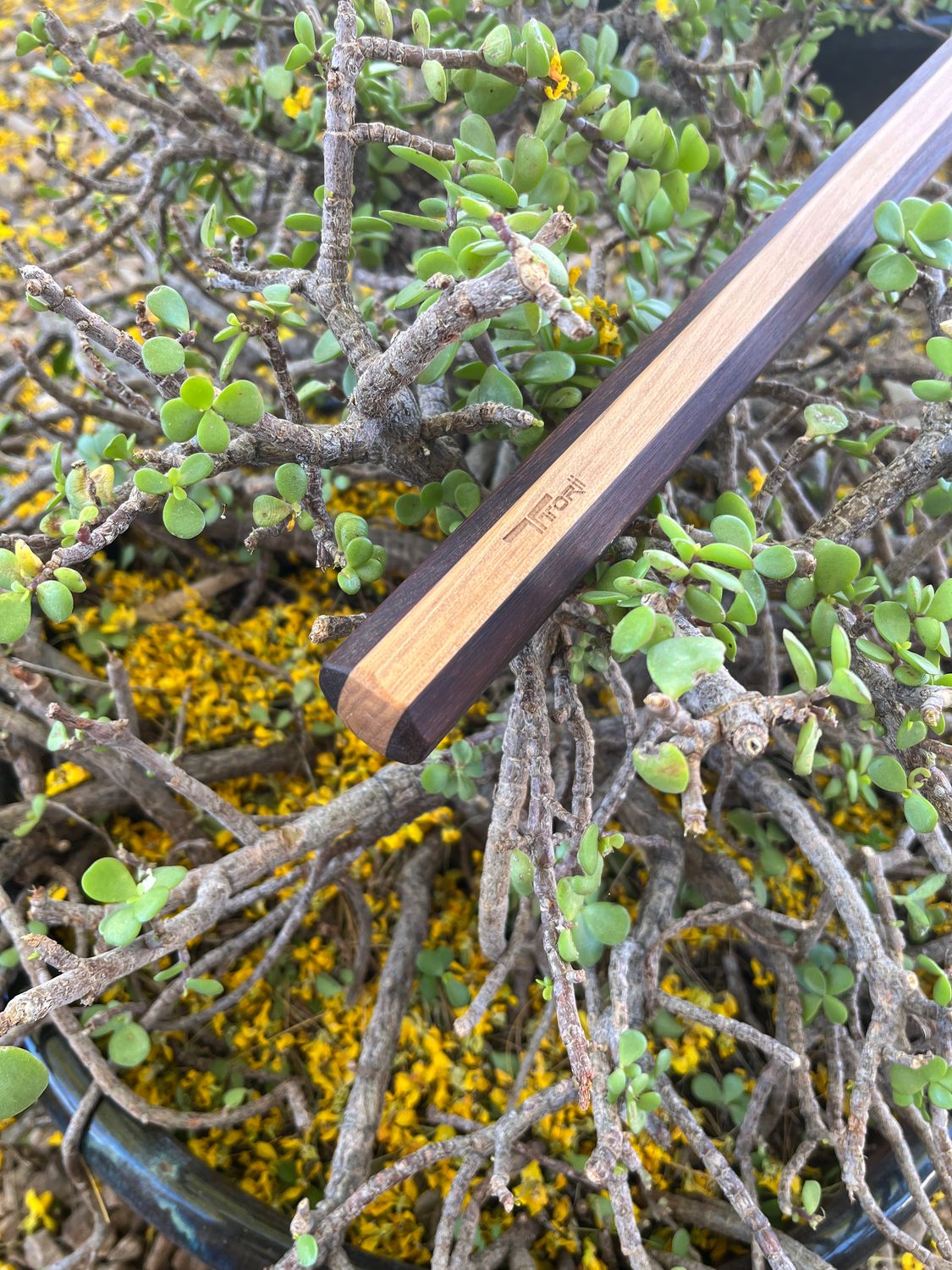 Bo - 78" Octagonal 1-1/8" wide in Laminated Granadillo and Hickory.