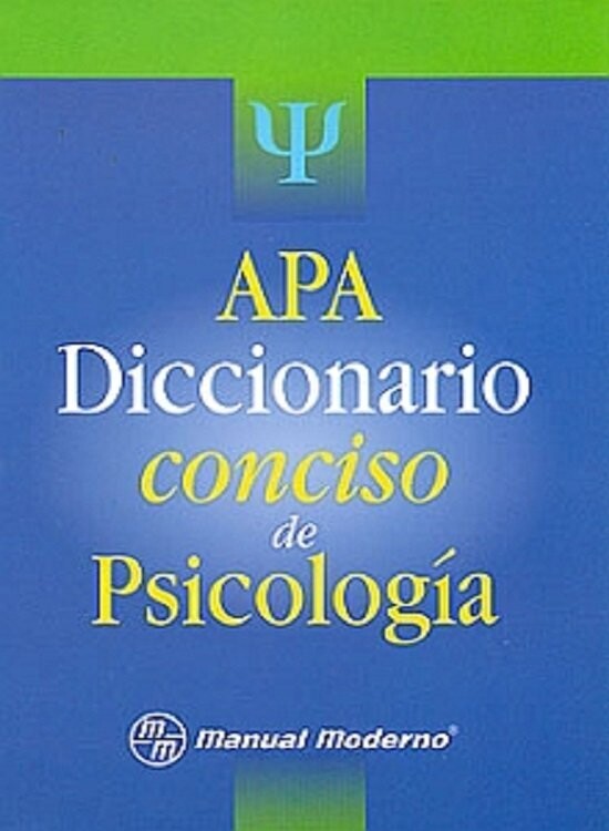 APA DICCIONARIO CONCISO DE PSICOLOGIA