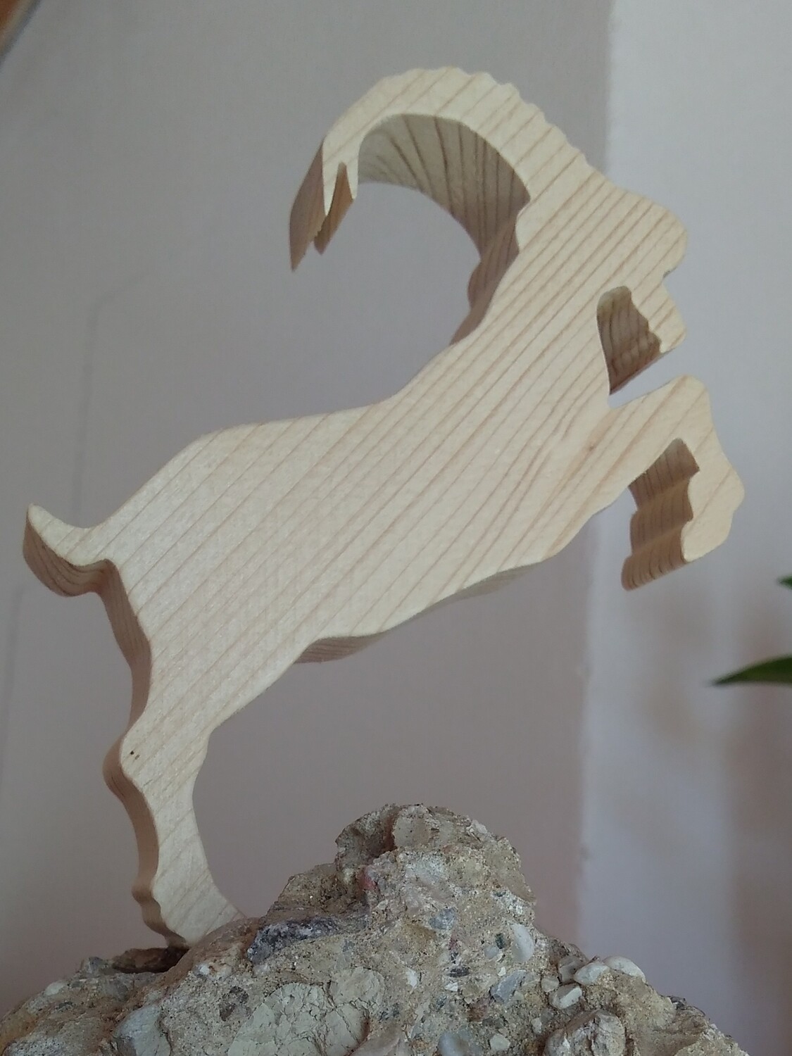 Steinbock auf Felsen