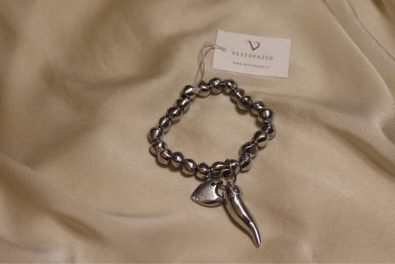Bracciale cuore e corno Vestopazzo