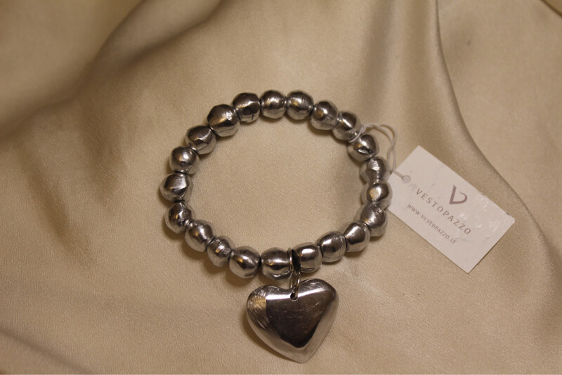 Bracciale cuore piatto Vestopazzo