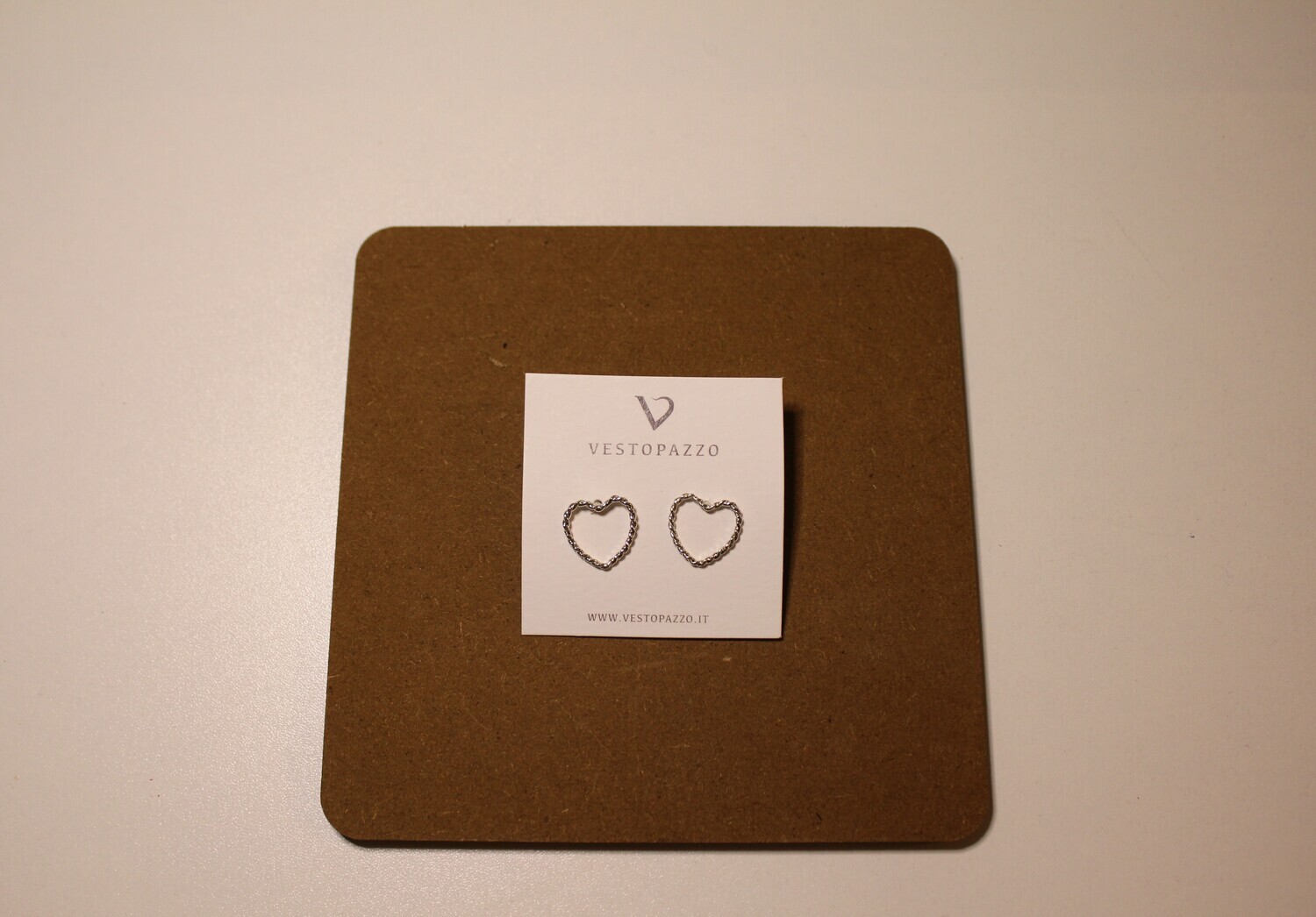 Orecchini sagoma cuore Vestopazzo