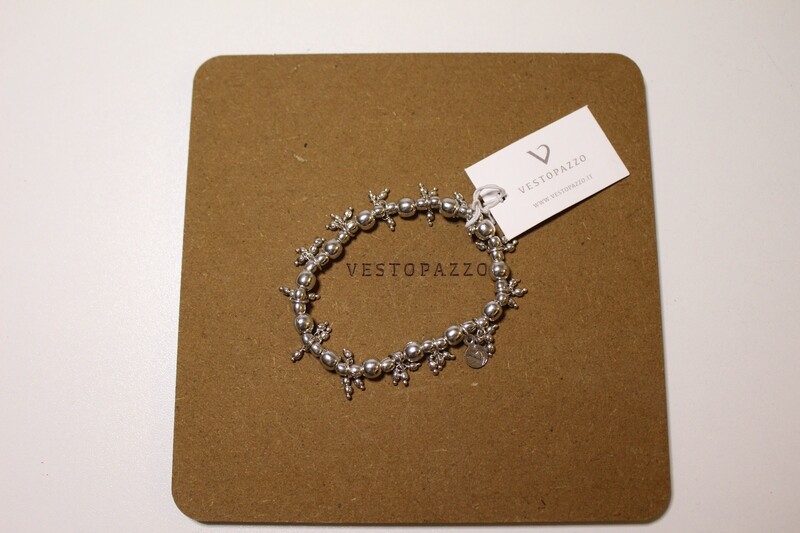 Bracciale elastico sfere mogra Vestopazzo