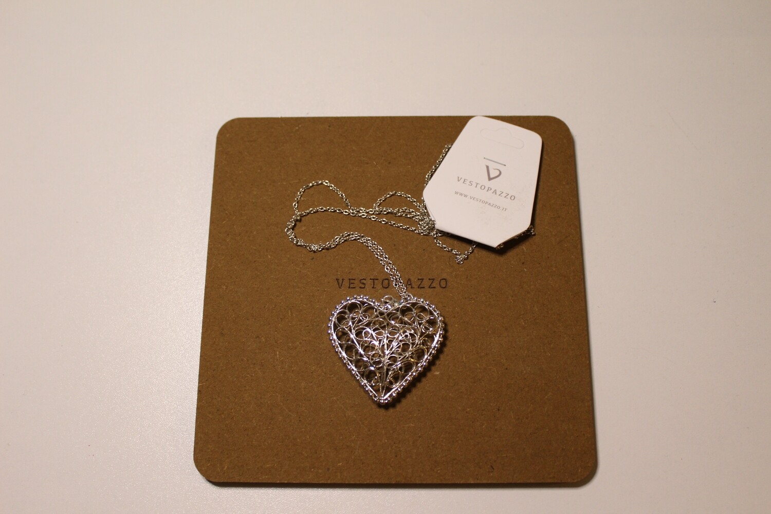 Pendente cuore ricamato Vestopazzo