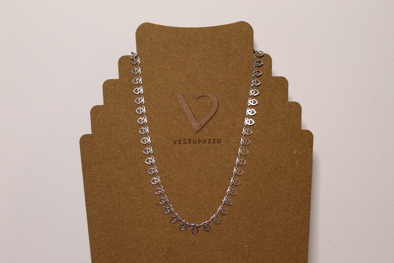 Collana mini sagome cuori Vestopazzo