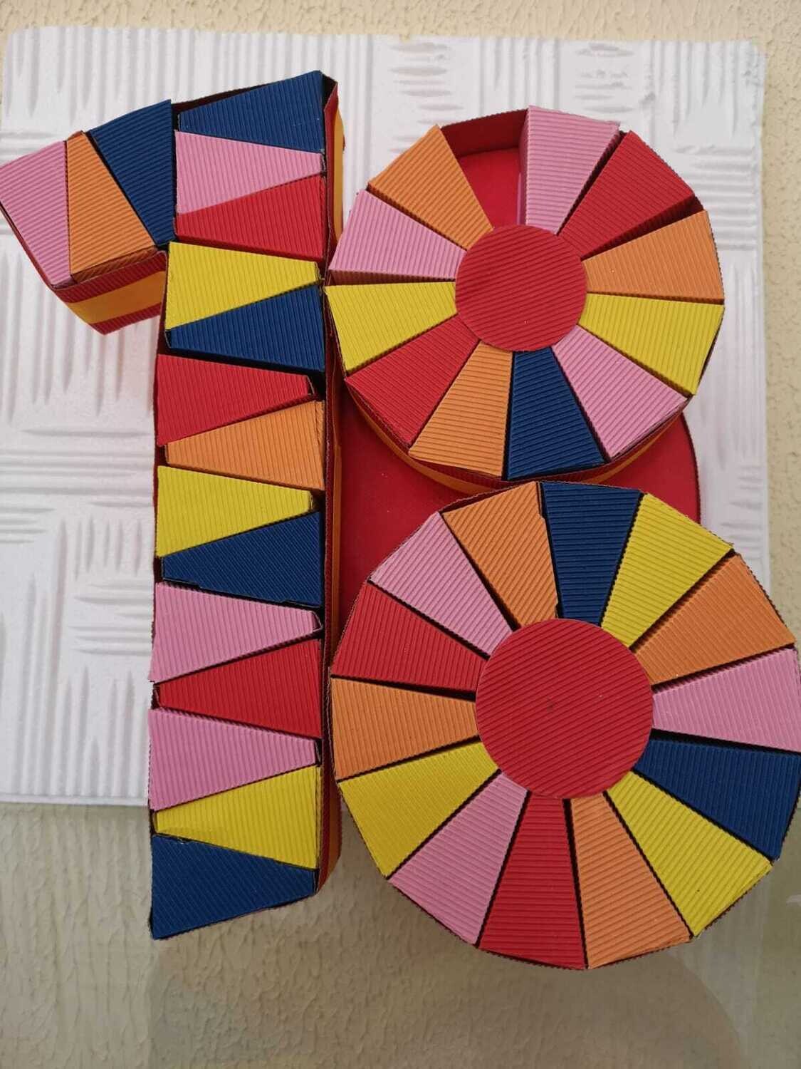 Torta porta confetti a forma di 18