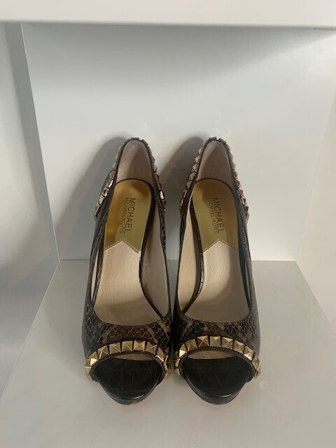 Michael Kors Brown &amp; Gold 6.5