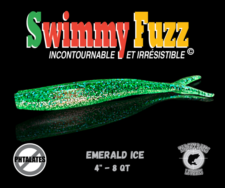 SWIMMY FUZZ LEURRE 4'' EMERALD ICE (8)