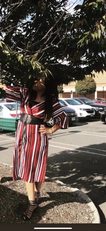 Red Stripped Dress