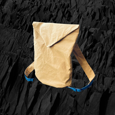 Clutch-Backpack Oilskin Mustard