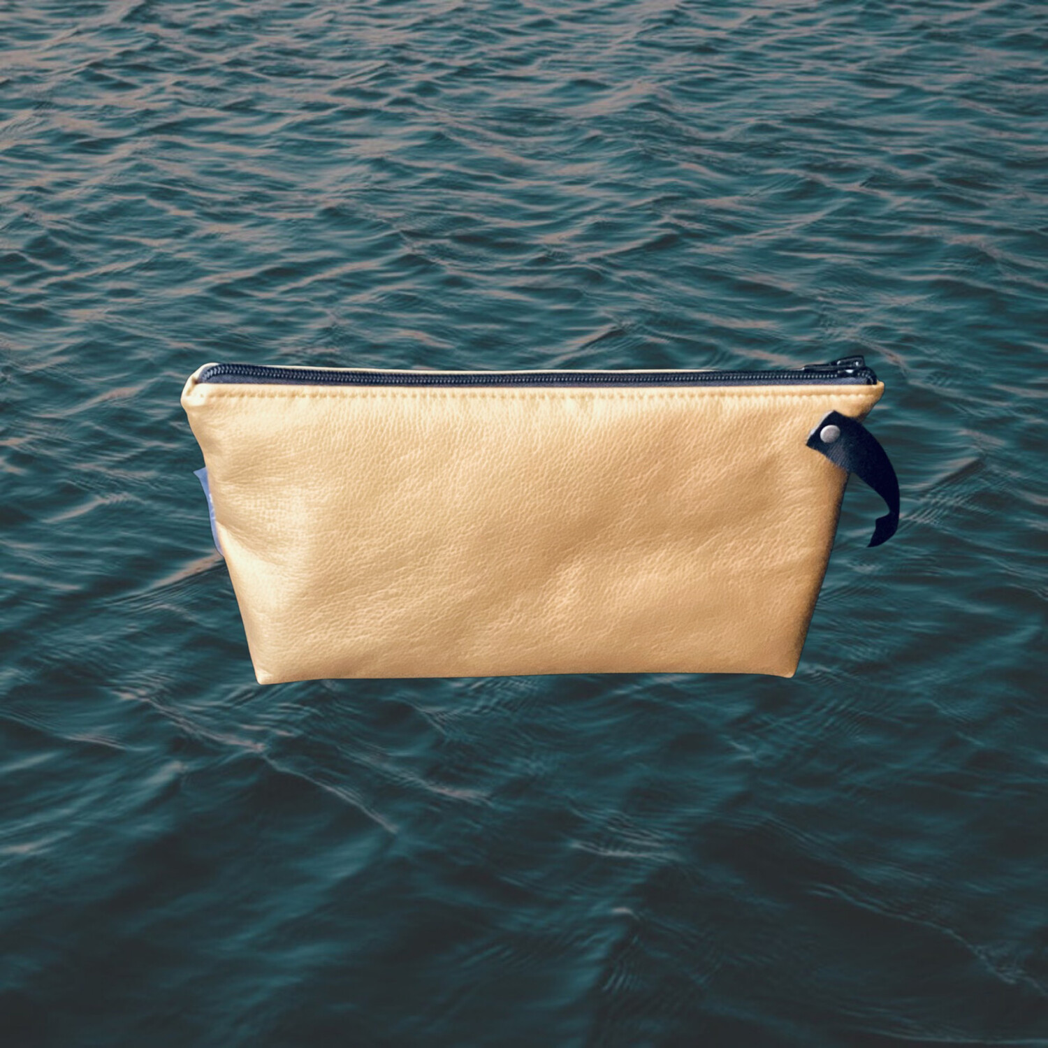 Toiletry Bag M Artificial Leather Gold