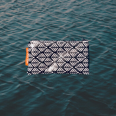 Toiletry Bag S Wax Cloth Leaves