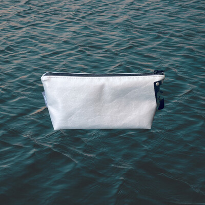 Toiletry Bag M Artificial Leather Silver