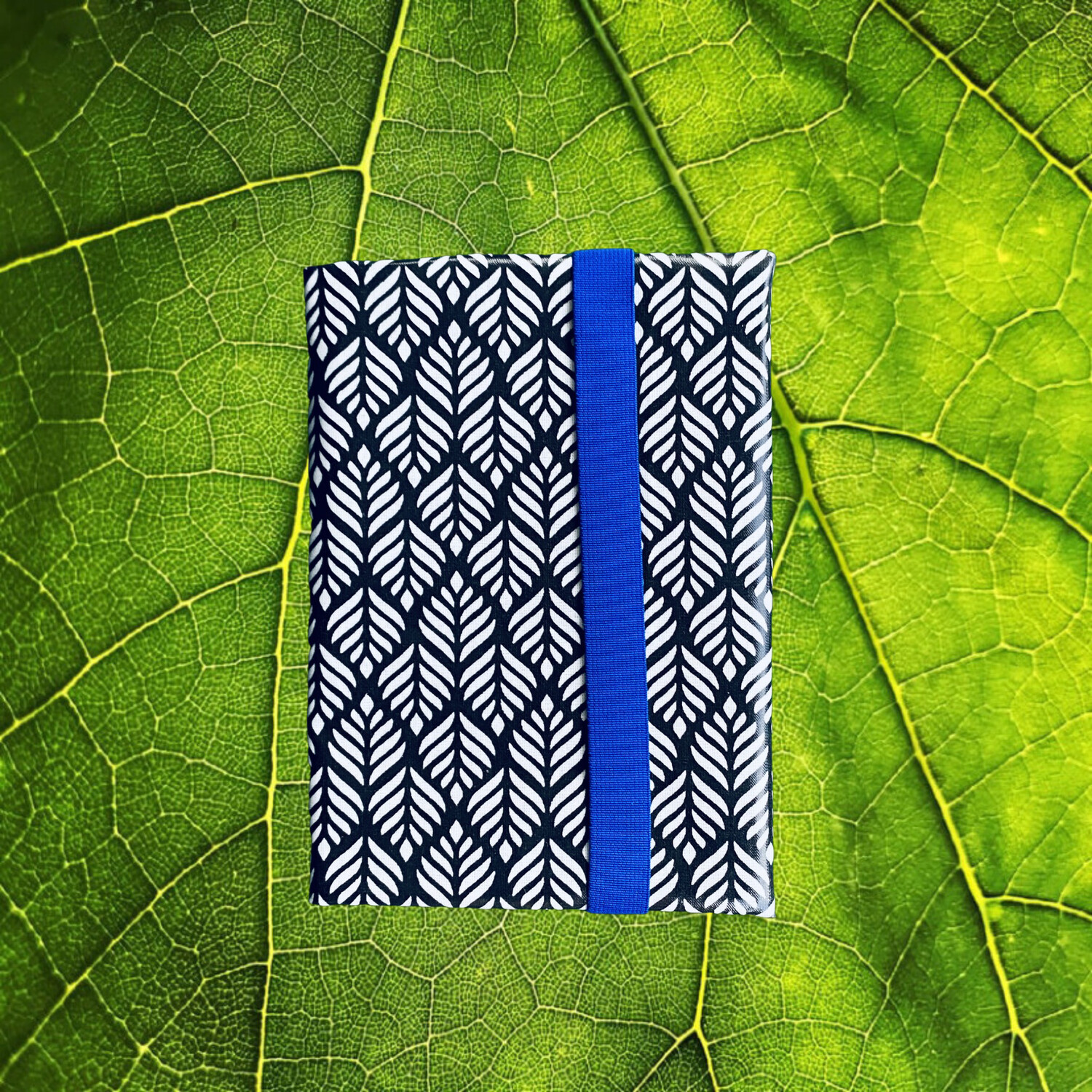 Cover A5 Wax Cloth Leaves