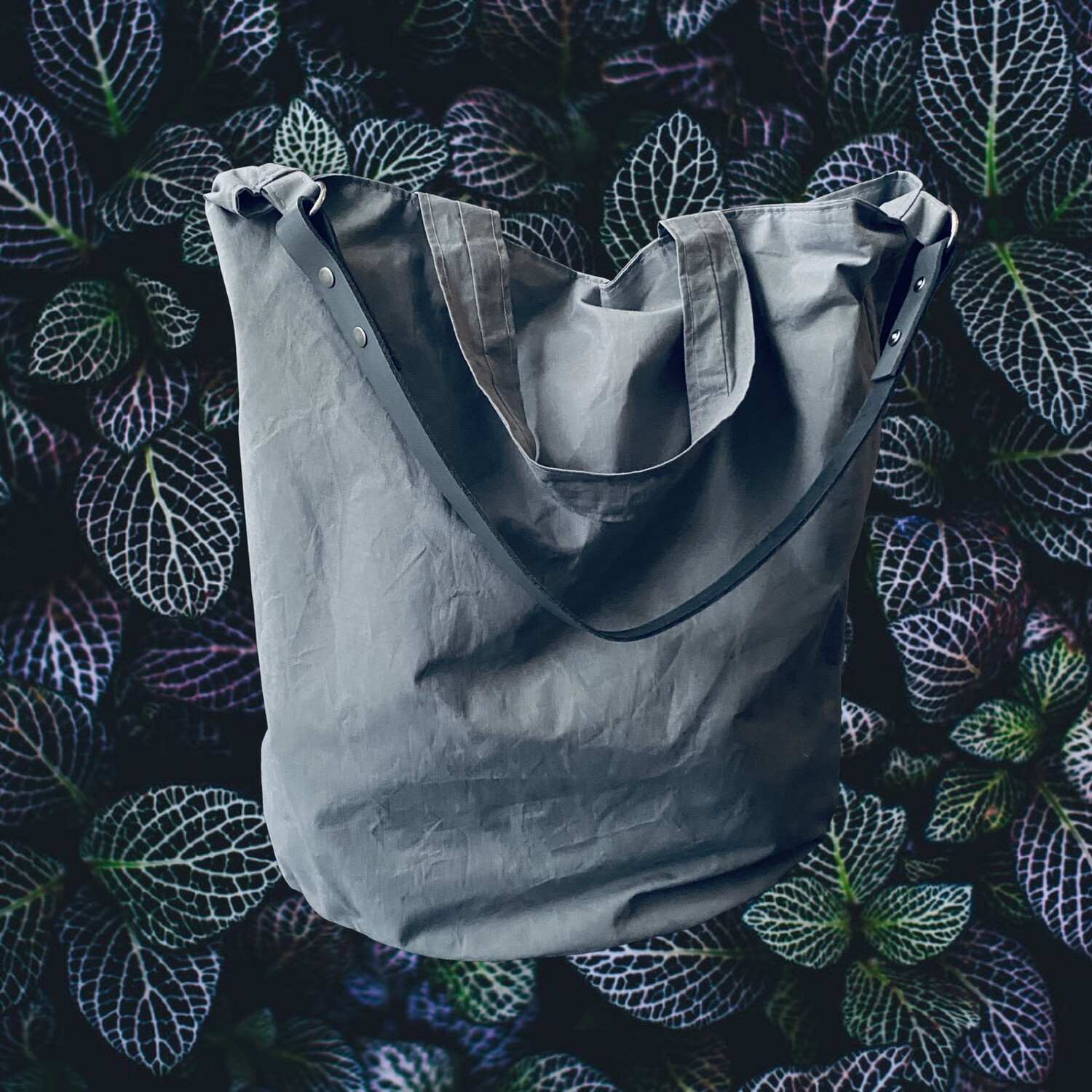 Tote Bag Oilskin Grey