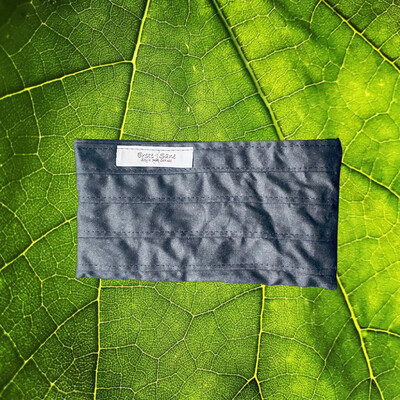 Mask Bag Oilskin Black Stripes