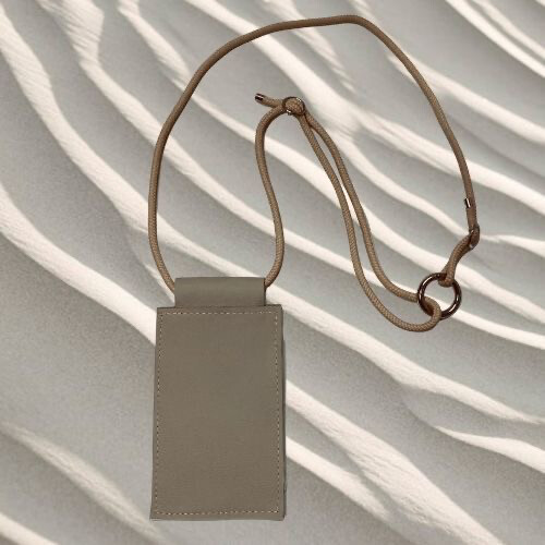 Mobilebag Leather Beige